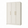 Armoire penderie 3 portes blanche en panneaux de particules mélaminés 120 x 52 x 200 cm